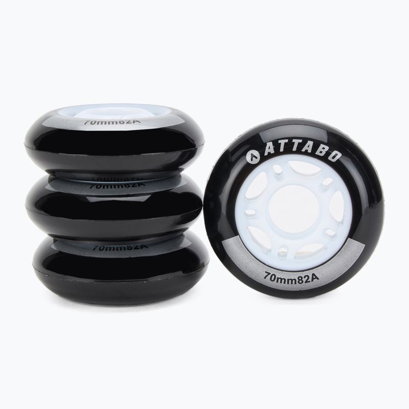 Колеса для роликових ковзанів ATTABO Wheels 70 мм 4 шт. чорний 2