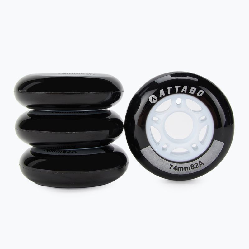 Колеса для роликових ковзанів ATTABO Wheels 74 мм 4 шт. чорний 2