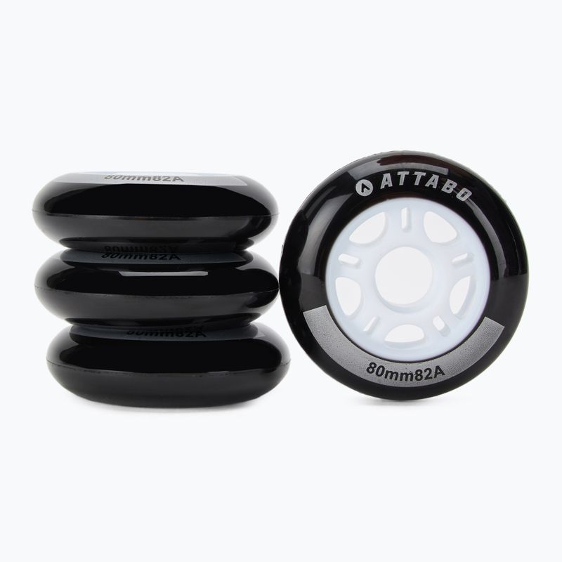 Колеса для роликових ковзанів ATTABO Wheels 80 мм 4 шт. чорний 2