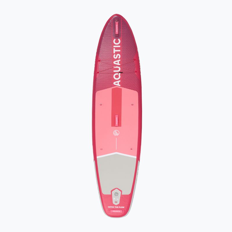 Набір дошка SUP надувна AQUASTIC Perth 9'10" pink 3