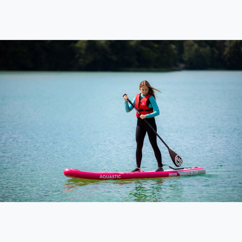 Набір дошка SUP надувна AQUASTIC Perth 9'10" pink 19