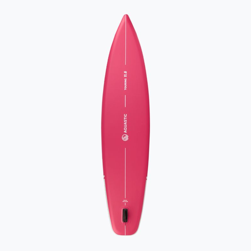 Набір дошка SUP надувна AQUASTIC Touring 11'6" pink 4