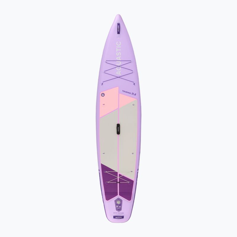 Набір дошка SUP надувна AQUASTIC Touring 11'6" purple 3