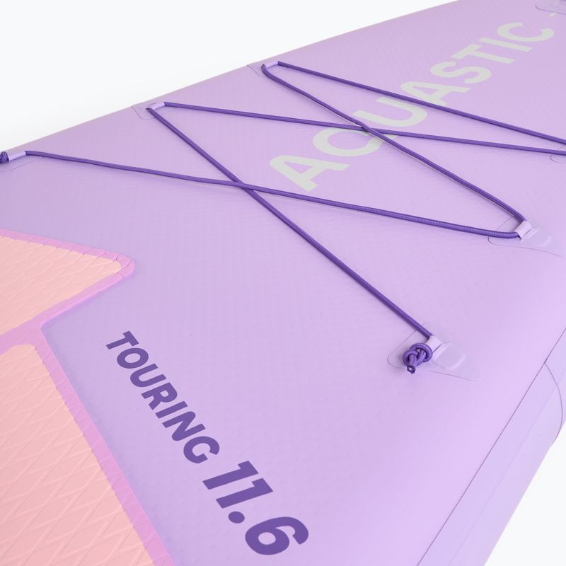 Набір дошка SUP надувна AQUASTIC Touring 11'6" purple 7