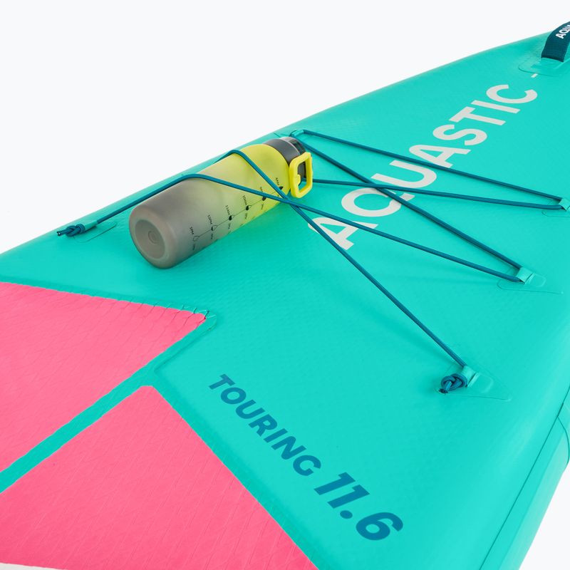Набір дошка SUP надувна AQUASTIC Touring 11'6" green 16