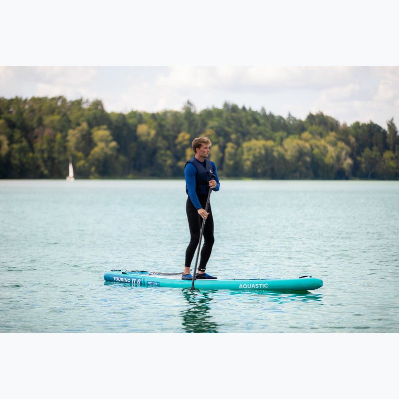 Набір дошка SUP надувна AQUASTIC Touring 11'6" green 22