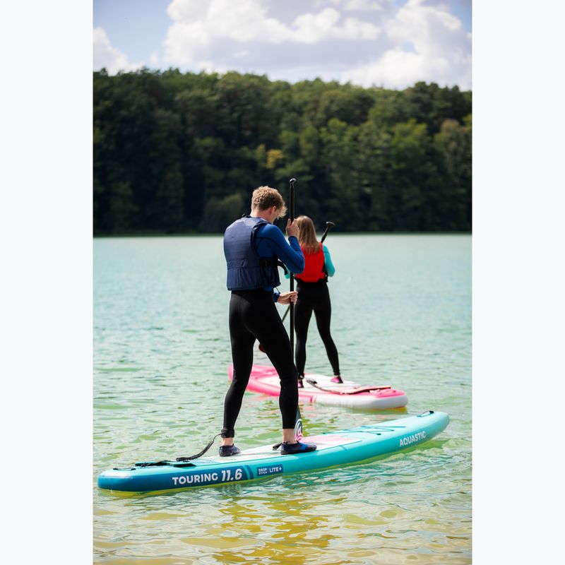 Набір дошка SUP надувна AQUASTIC Touring 11'6" green 23