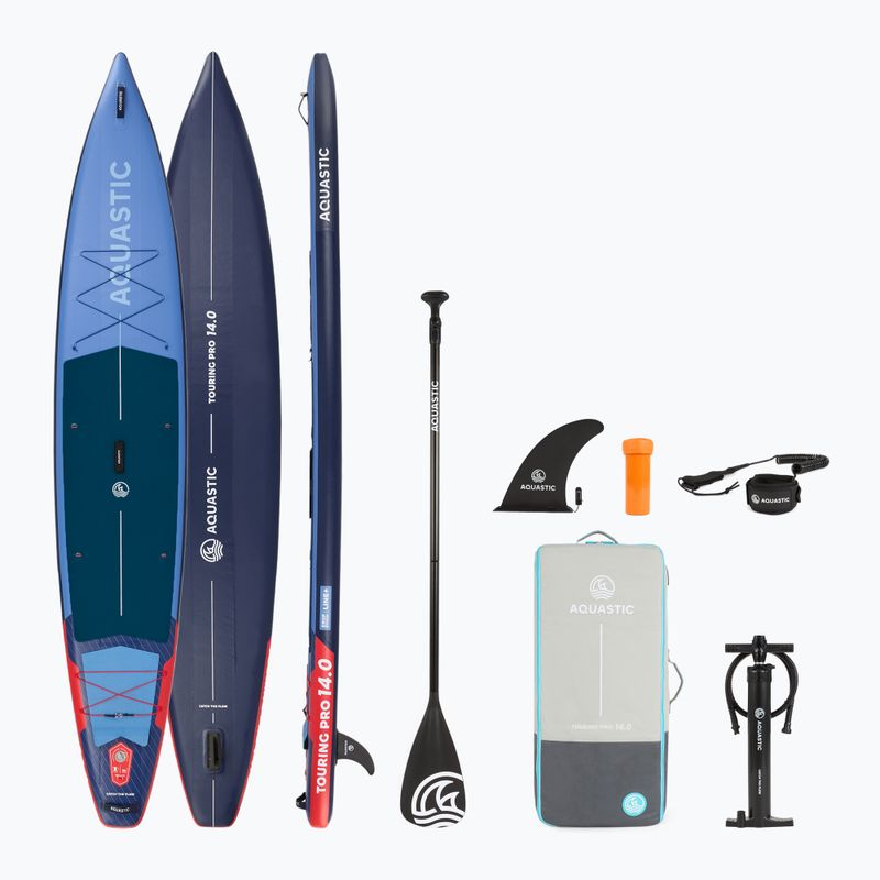 Дошка SUP AQUASTIC Touring Pro 14'0" темно-блакитний