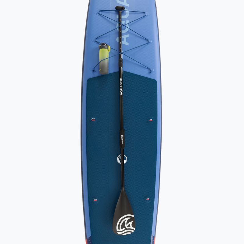Набір дошка SUP надувна AQUASTIC Touring Pro 14'0" dark blue 10