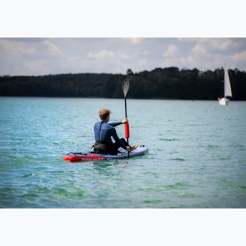 Набір дошка SUP надувна AQUASTIC Touring Pro 14'0" dark blue 21