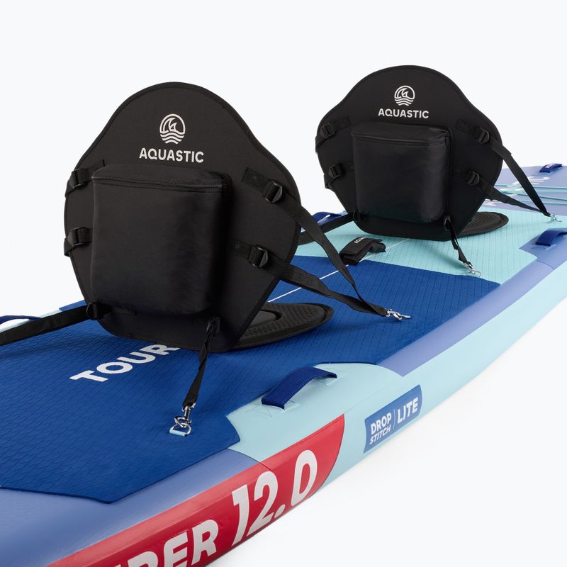 Набір дошка SUP надувна AQUASTIC Tourer 12'0" 2-os blue 14