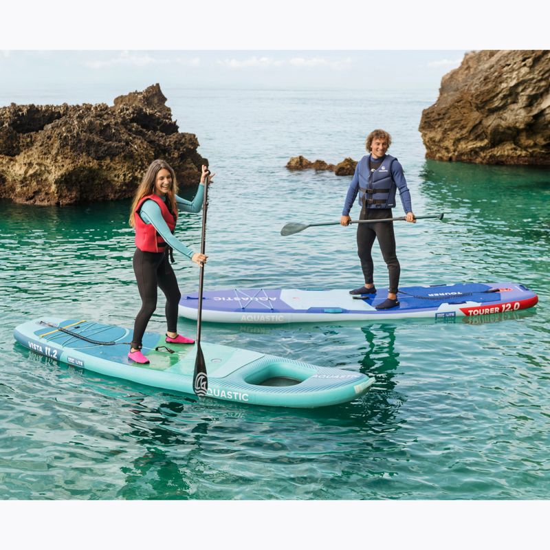 Набір дошка SUP надувна AQUASTIC Tourer 12'0" 2-os blue 23