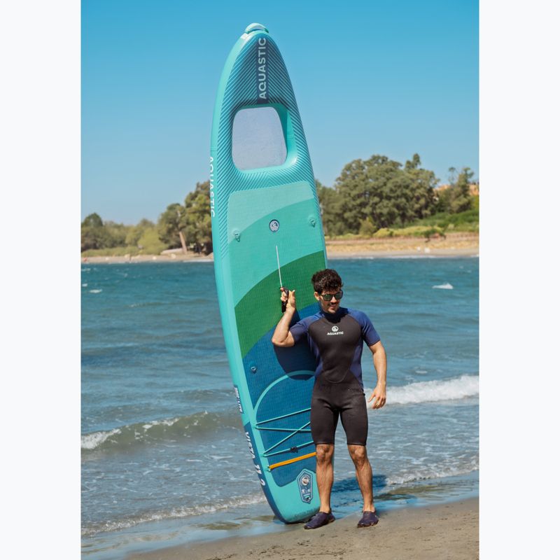 Набір дошка SUP надувна AQUASTIC Vista 11'2" green 22
