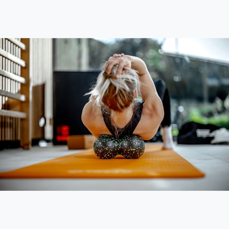 М'яч подвійний для масажу XTREXO TRX-MSP012 12 см чорний/зелений 2