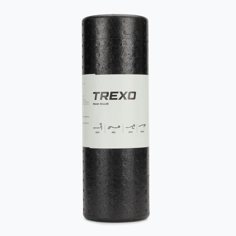 Ролик для масажу TREXO Professional 45 см чорний 6