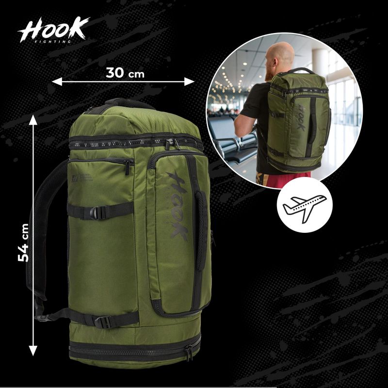 Рюкзак HOOK FIGHTING Training 2в1 Duffel Bag 30 л зелений 17