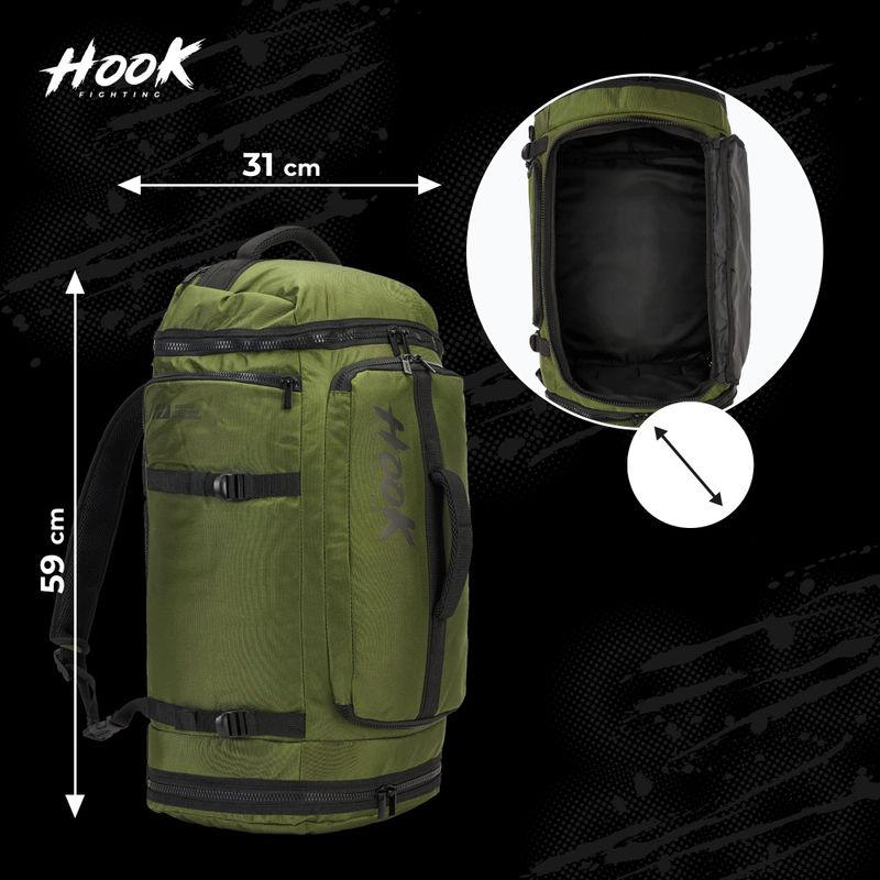 Рюкзак HOOK FIGHTING Camp 2в1 Duffel Bag 41 л зелений 18