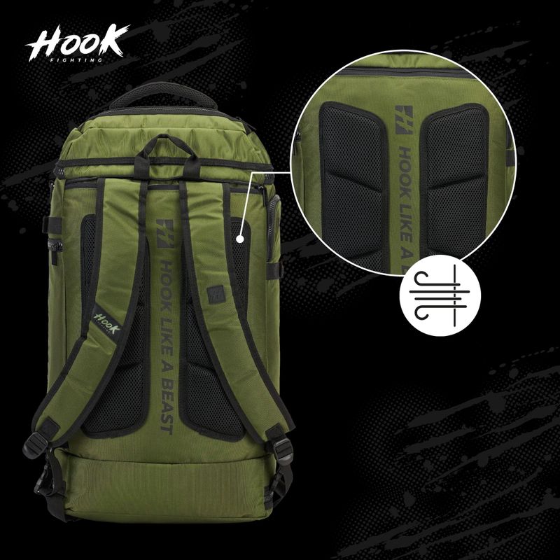 Рюкзак HOOK FIGHTING Camp 2в1 Duffel Bag 41 л зелений 19