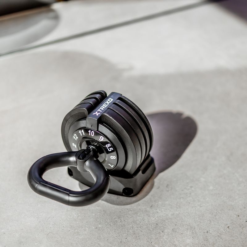 Гиря XTREXO TXO-B4W004 12 кг регульована чорна 9