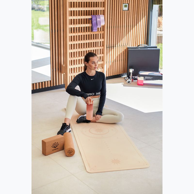 Килимок для йоги XTREXO TXO-B4Z001-BZ 6 мм світло-коричневий 8