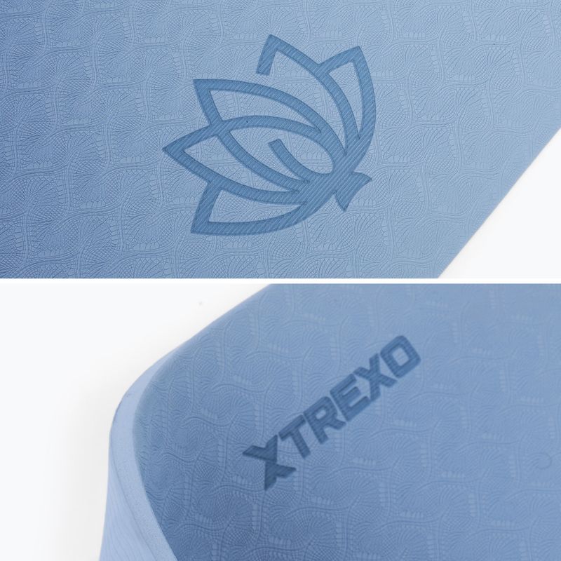 Килимок фітнес TREXO TXO-B4Z002-BL 10 мм блакитний 3