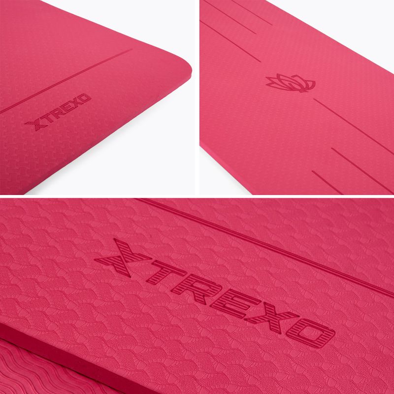 Килимок для тренувань TREXO TXO-B4Z002-PK 6 мм рожевий 3