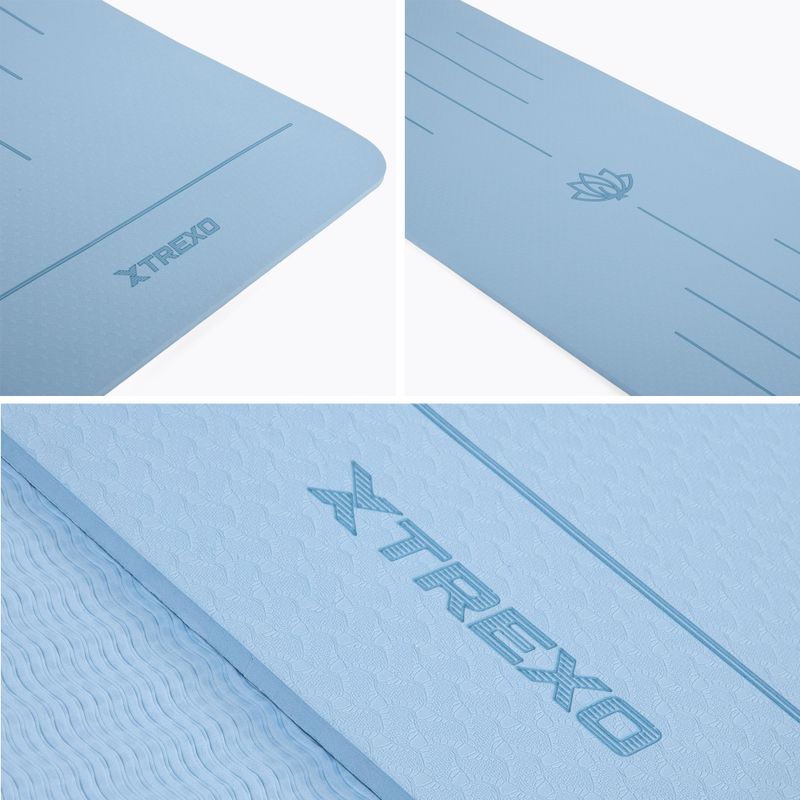 Килимок для тренувань TREXO TXO-B4Z002-BL 6 мм блакитний 4