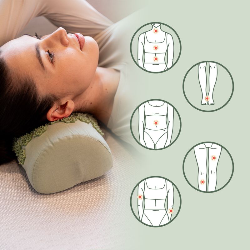 Килимок для акупресури XTREXO з подушкою TXO-B4Z004-GN зелений 10