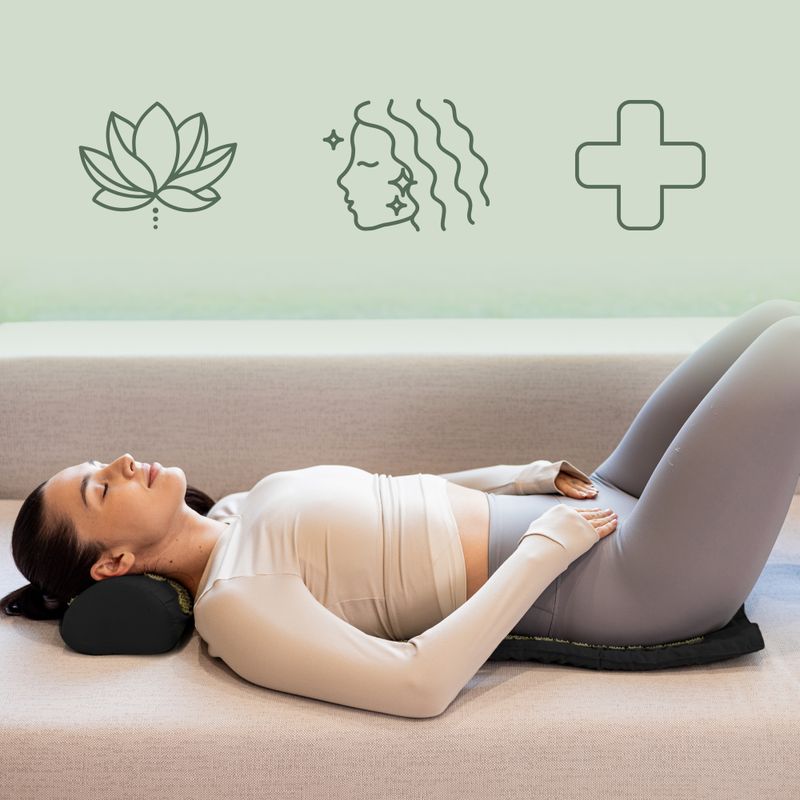 Килимок для акупресури XTREXO з подушкою TXO-B4Z004-BK чорний 9