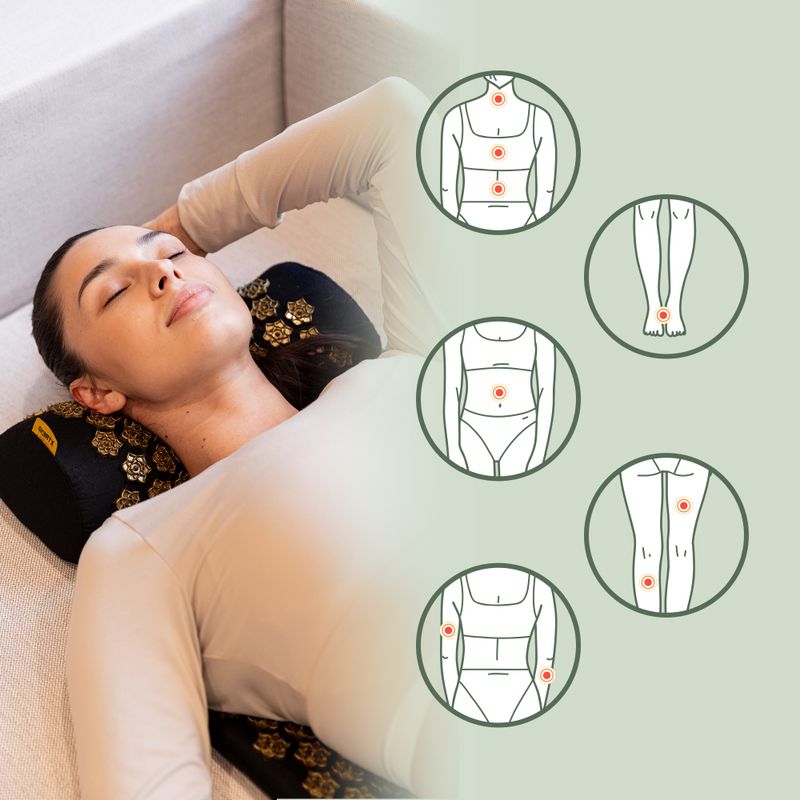 Килимок для акупресури XTREXO з подушкою TXO-B4Z004-BK чорний 11