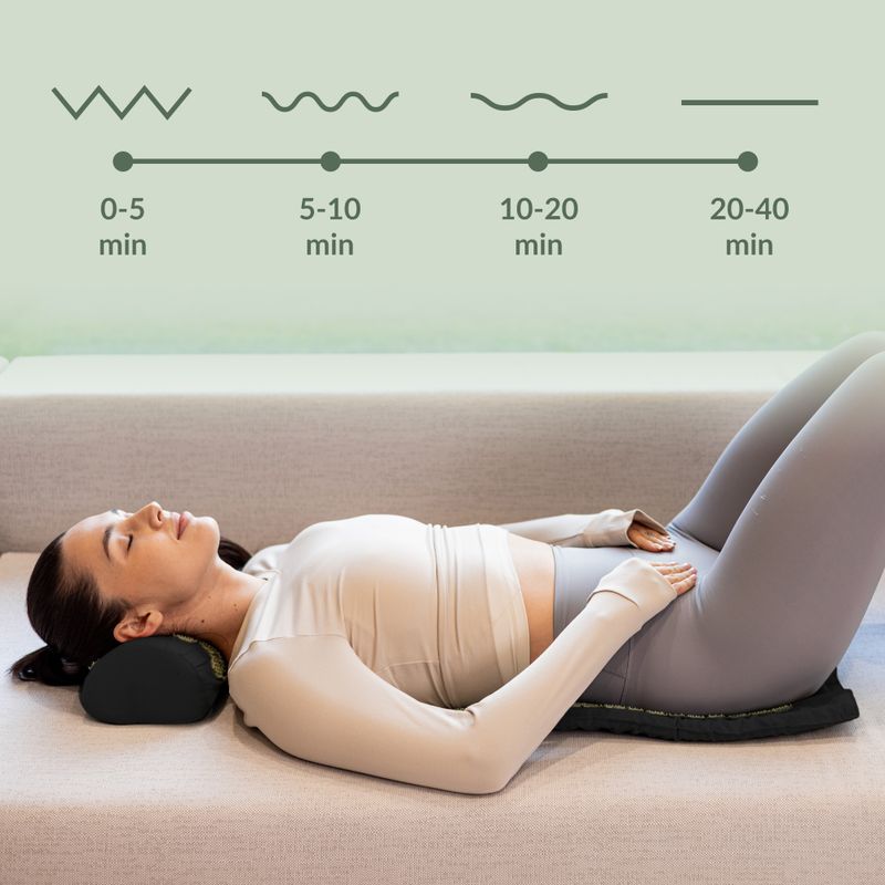 Килимок для акупресури XTREXO з подушкою TXO-B4Z004-BK чорний 12