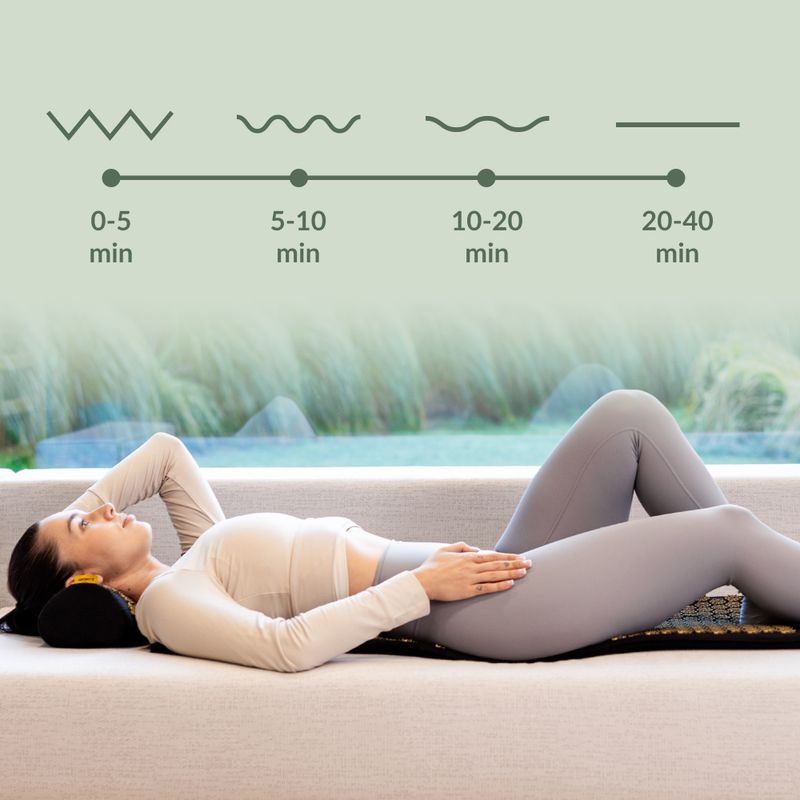 Килимок для акупресури XTREXO великий з подушкою TXO-B4Z005-BK чорний 11