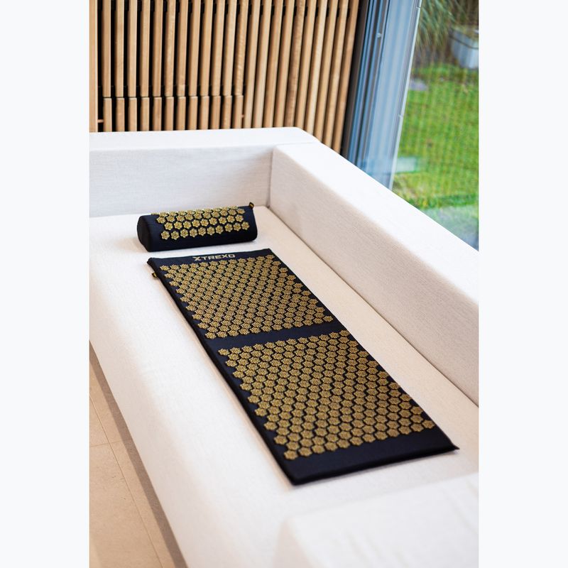 Килимок для акупресури XTREXO великий з подушкою TXO-B4Z005-BK чорний 14