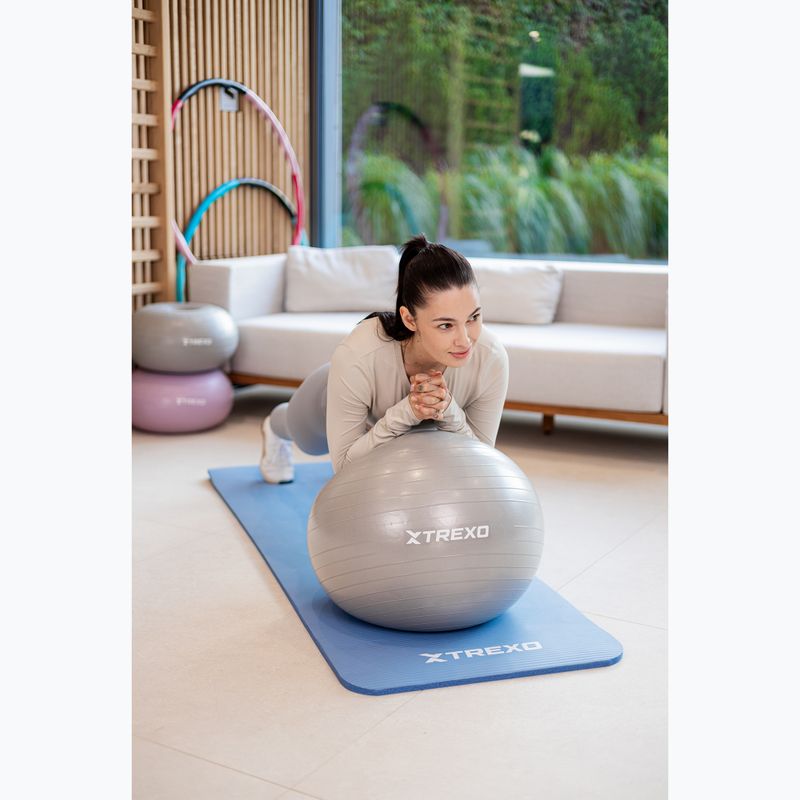М'яч гімнастичний XTREXO TXO-B4Z007-GY 55 см сірий 4