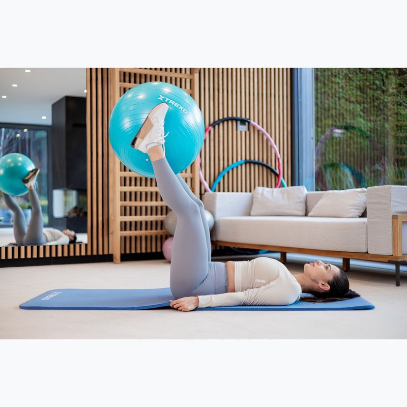 М'яч гімнастичний XTREXO TXO-B4Z007-GN 55 см бірюзовий 4