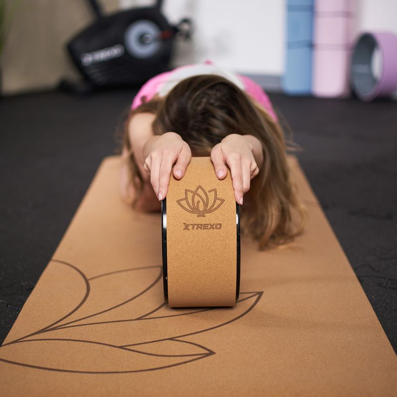 Обруч для йоги XTREXO корковий TXO-B4Z024-NC натуральний 6