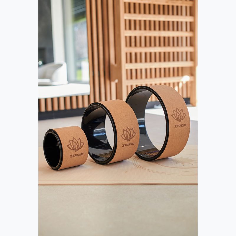 Обруч для йоги XTREXO корковий TXO-B4Z025-NC натуральний 3