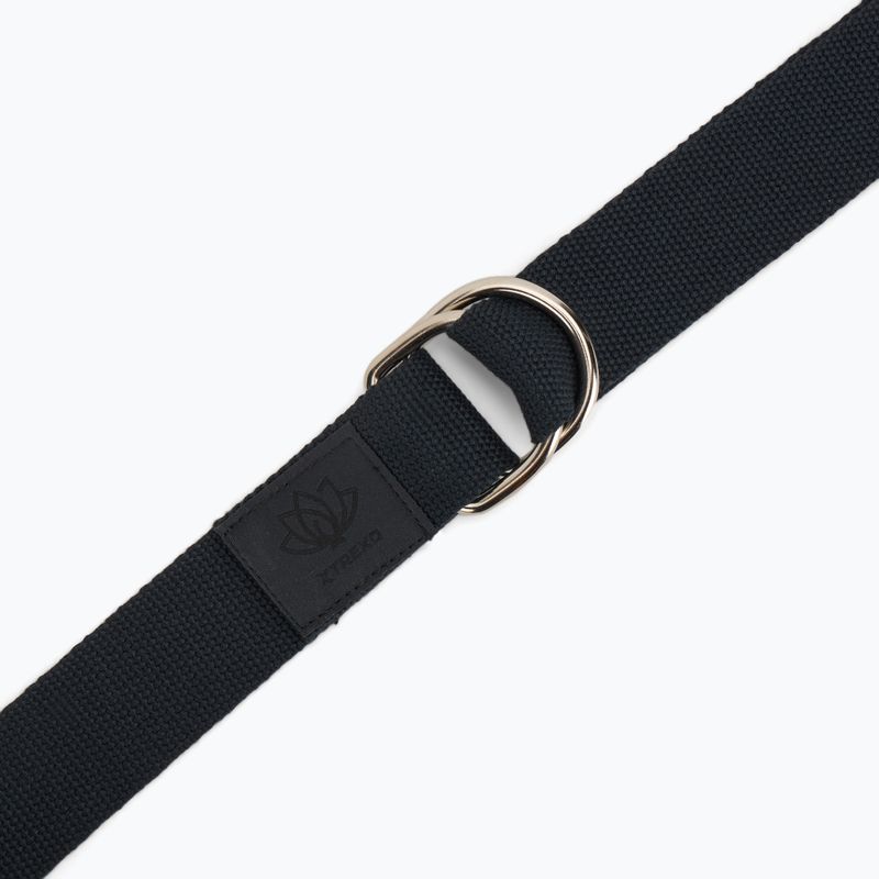 Ремінь для йоги XTREXO TXO-B4Z026-CH графітовий 3