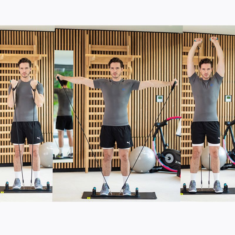 Платформа багатофункційна з ручками i експандером XTREXO складна TXO-B4Z045-BK чорний 5