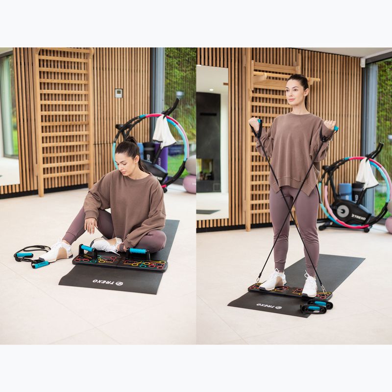 Платформа багатофункційна з ручками i експандером XTREXO складна TXO-B4Z045-BK чорний 7