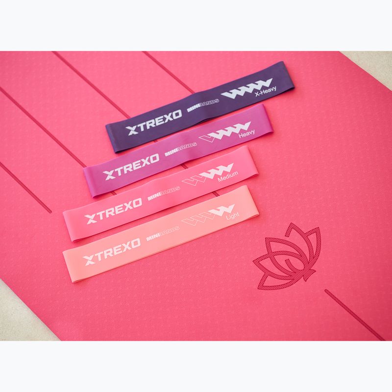 Комплект гумок для вправ TREXO Mini Power Band TXO-B4Z053-ALL 5 шт. кольоровий 6