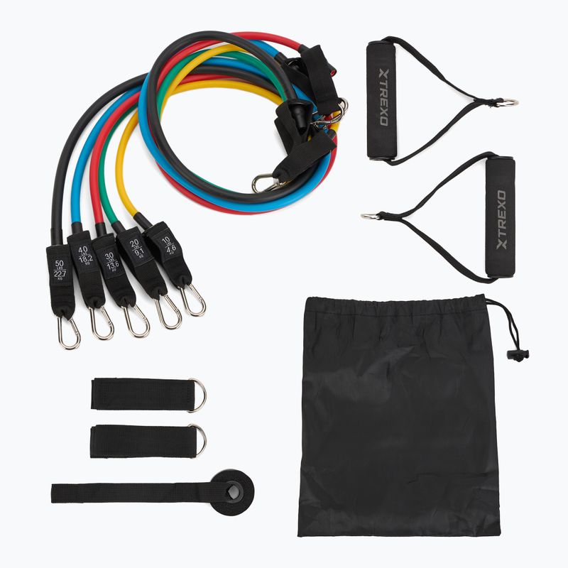 Комплект експандерів гумових XTREXO TXO-B4Z055-ALL кольоровий