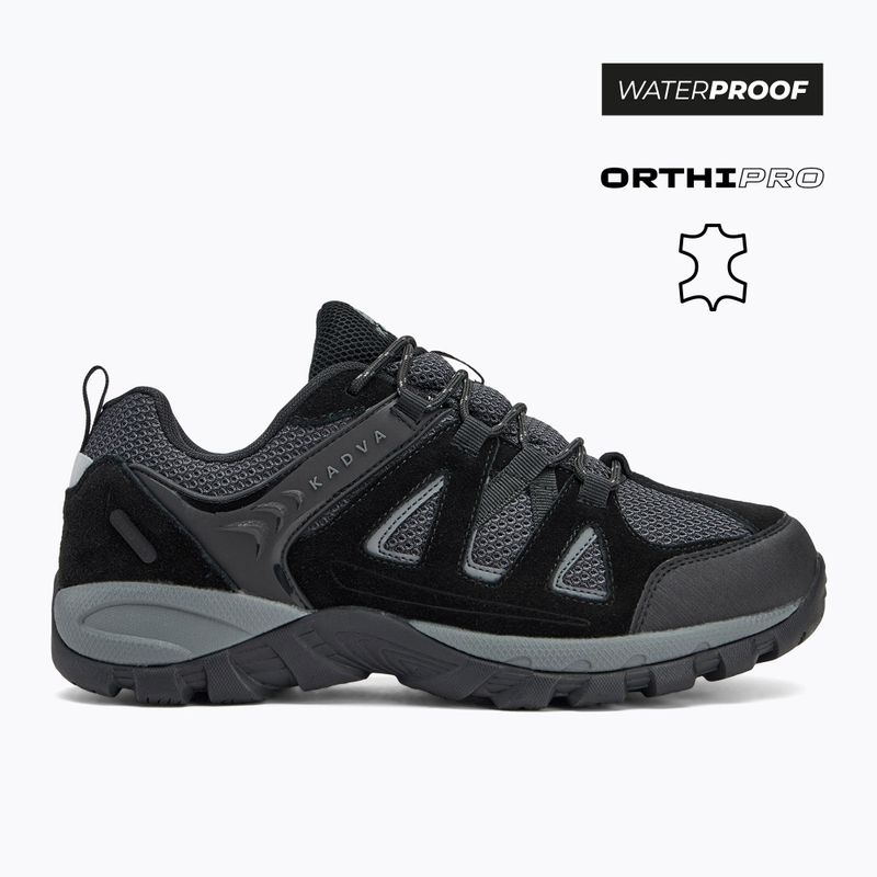 Чоловічі трекінгові черевики KADVA Traver Low WaterProof чорний 4