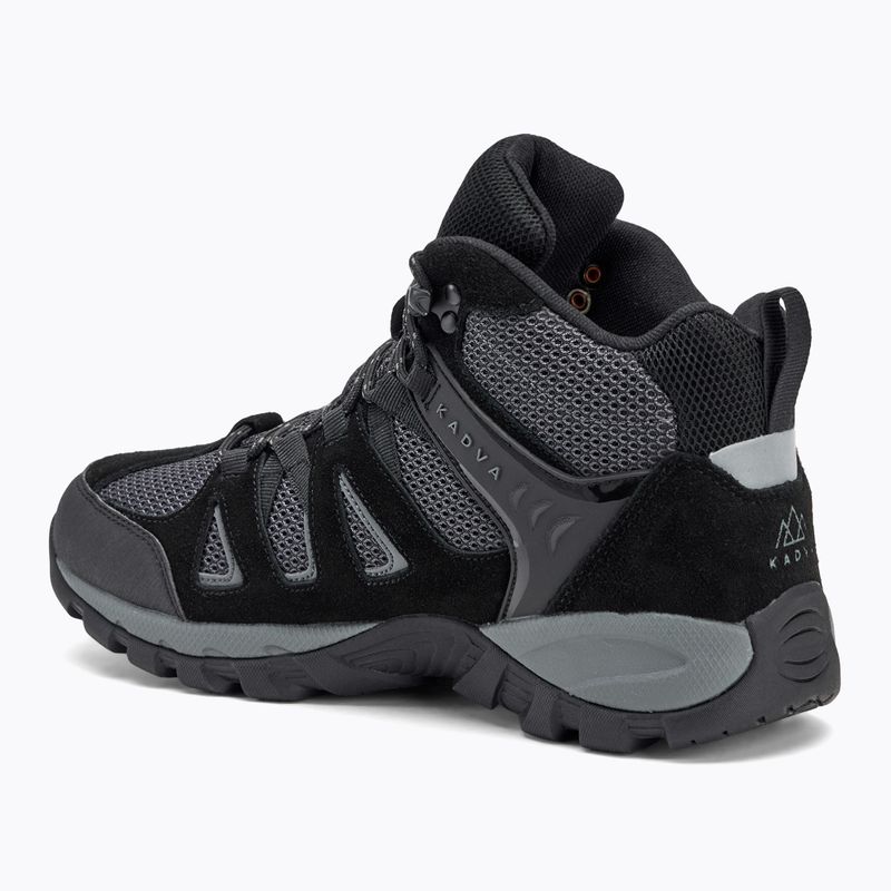 Чоловічі трекінгові черевики KADVA Traver Mid WaterProof чорний 4