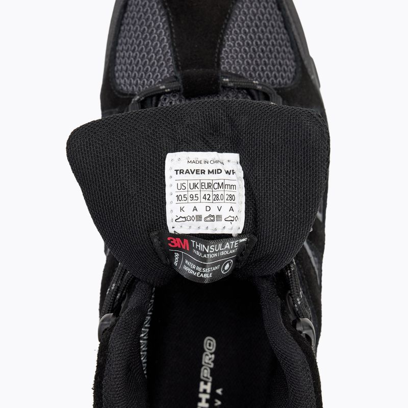 Чоловічі трекінгові черевики KADVA Traver Mid WaterProof чорний 11