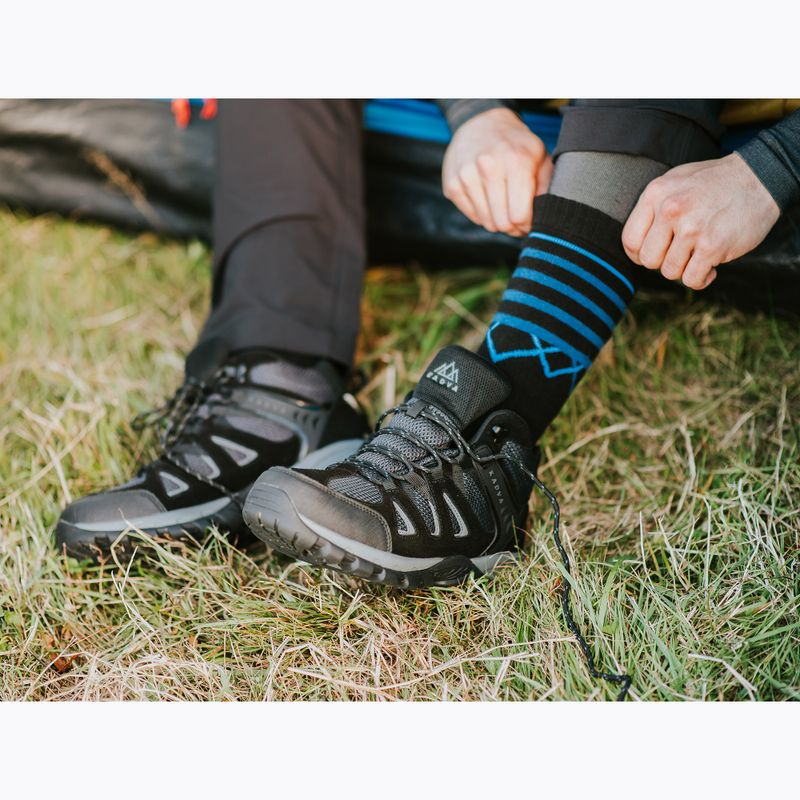 Чоловічі трекінгові черевики KADVA Traver Mid WaterProof чорний 14