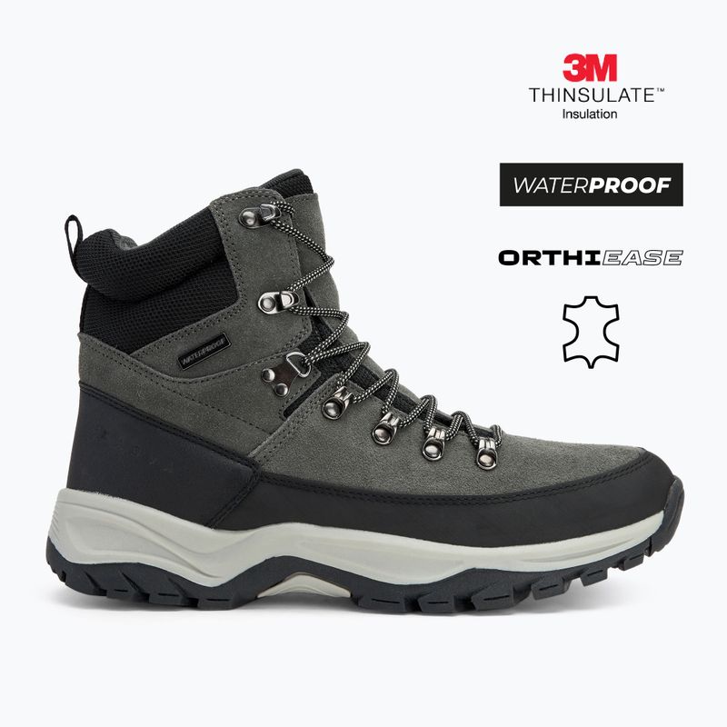 Чоловічі трекінгові черевики KADVA Adven Mid WaterProof сірий 2