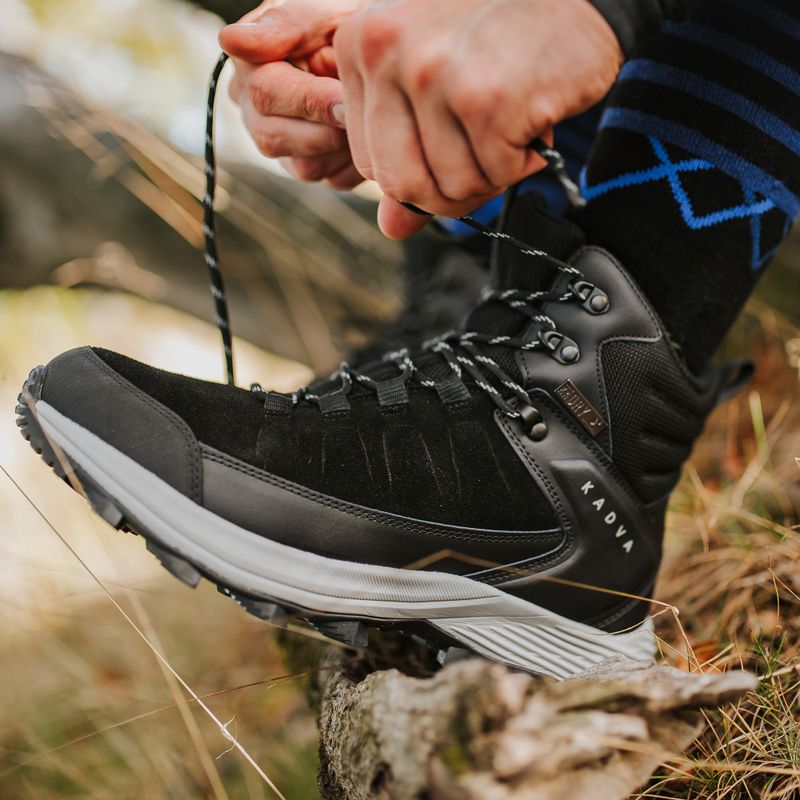 Чоловічі трекінгові черевики KADVA Ascent Mid WaterProof чорний 4
