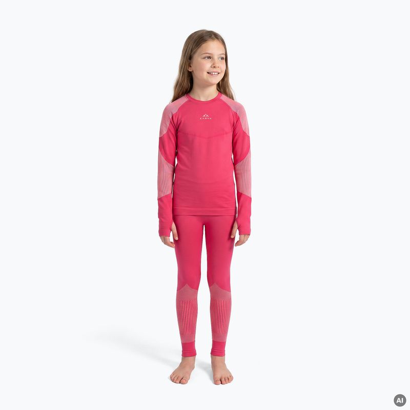Комплект дитячої термоактивної білизни KADVA Frosty Jrg Set безшовний рожевий