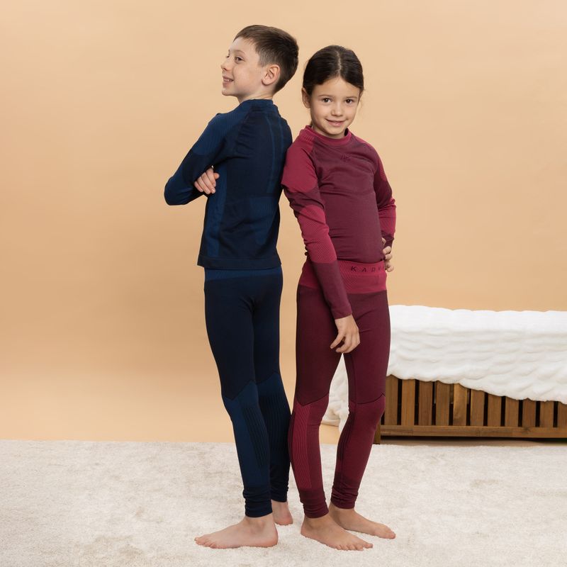 Комплект дитячої термоактивної білизни KADVA Frosty Jrg Set безшовний рожевий 7